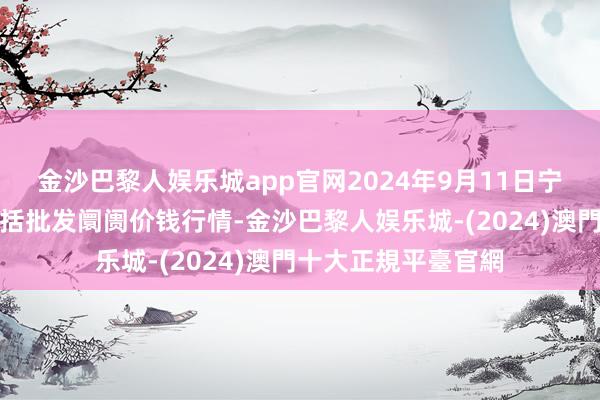 金沙巴黎人娱乐城app官网2024年9月11日宁夏四季鲜农居品概括批发阛阓价钱行情-金沙巴黎人娱乐城-(2024)澳門十大正規平臺官網