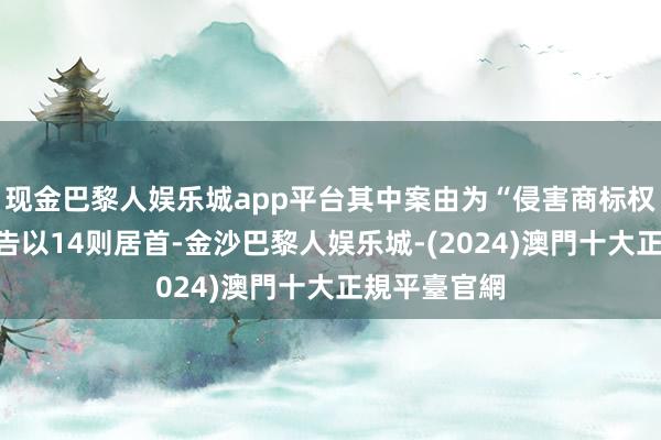 现金巴黎人娱乐城app平台其中案由为“侵害商标权纠纷”的公告以14则居首-金沙巴黎人娱乐城-(2024)澳門十大正規平臺官網